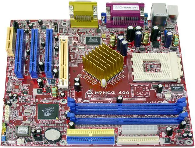 Alt view image 2 of 4 - BIOSTAR M7NCG 400 462(A) NVIDIA nForce2 IGP Micro ATX AMD Motherboard