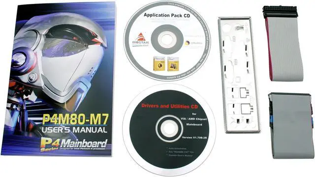 Alt view image 3 of 4 - BIOSTAR P4M80-M7 LGA 775 VIA P4M800 Micro ATX Intel Motherboard