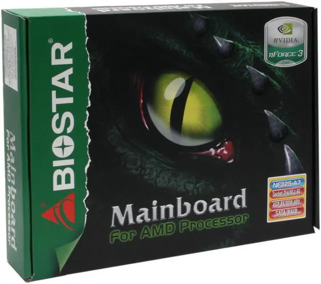 Alt view image 7 of 7 - BIOSTAR NF325-A7 754 NVIDIA nForce3 250 ATX AMD Motherboard