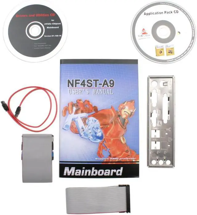 Alt view image 4 of 5 - BIOSTAR NF4ST-A9 939 NVIDIA nForce4 ATX AMD Motherboard