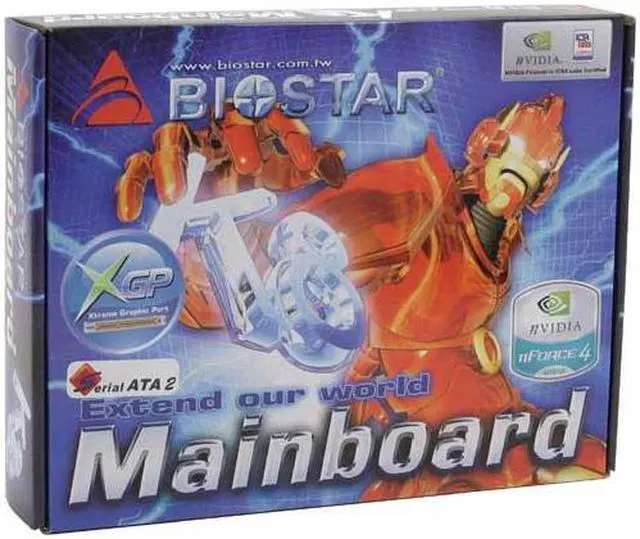 Alt view image 4 of 4 - BIOSTAR NF4UL-A9 939 NVIDIA nForce4 Ultra ATX AMD Motherboard