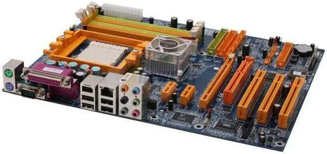 Alt view image 2 of 5 - BIOSTAR TForce4U 939 NVIDIA nForce4 Ultra ATX AMD Motherboard