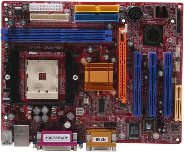 Alt view image 3 of 5 - BIOSTAR K8M800-M7A 754 VIA K8M800 Micro ATX AMD Motherboard