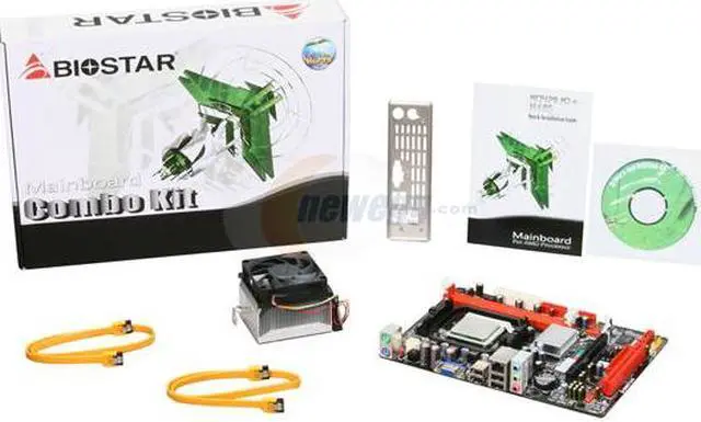 Alt view image 4 of 4 - BIOSTAR COMBO6S1250 AMD Sempron LE-1250 @ 2.2GHz AM2+ NVIDIA GeForce 7025 Micro ATX Motherboard / CPU Combo