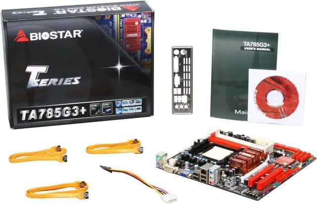 Alt view image 5 of 5 - BIOSTAR TA785G3+ AM3 AMD 785G Micro ATX AMD Motherboard