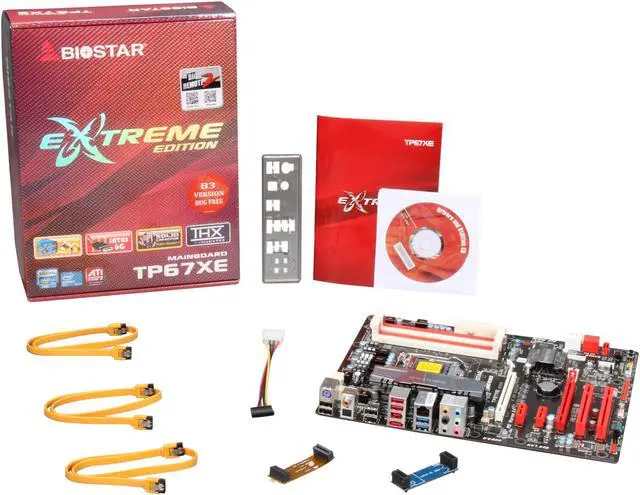 Alt view image 5 of 5 - BIOSTAR TP67XE (B3) LGA 1155 Intel P67 USB 3.0 ATX Intel Motherboard