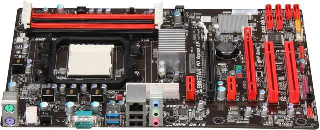 Alt view image 2 of 5 - BIOSTAR A870U3 AM3 AMD 870 USB 3.0 ATX AMD Motherboard