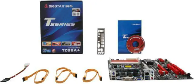 Alt view image 5 of 5 - BIOSTAR TZ68A+ LGA 1155 Intel Z68 HDMI USB 3.0 ATX Intel Motherboard
