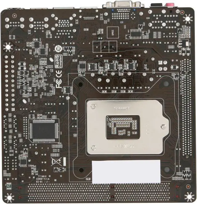 Alt view image 4 of 5 - BIOSTAR TH61 ITX LGA 1155 Intel H61 HDMI USB 3.0 Mini ITX Intel Motherboard with UEFI BIOS