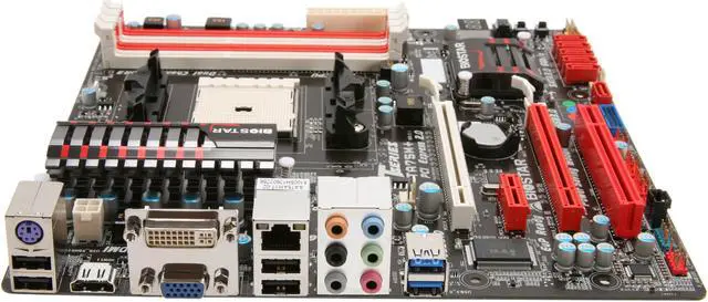 Alt view image 2 of 5 - BIOSTAR TA75M+ FM1 AMD A75 (Hudson D3) USB 3.0 HDMI Micro ATX AMD Motherboard