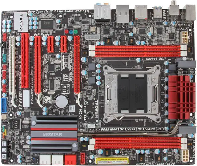 Alt view image 3 of 5 - BIOSTAR TPOWER X79 LGA 2011 Intel X79 USB 3.0 ATX Intel Motherboard with UEFI BIOS