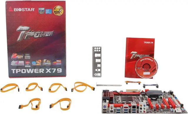Alt view image 5 of 5 - BIOSTAR TPOWER X79 LGA 2011 Intel X79 USB 3.0 ATX Intel Motherboard with UEFI BIOS