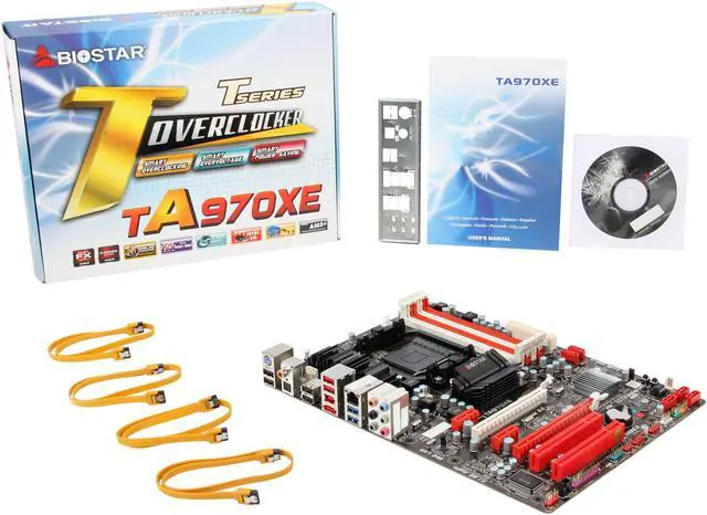 Alt view image 5 of 5 - BIOSTAR TA970XE AM3+ AMD 970 + SB950 USB 3.0 ATX AMD Motherboard with UEFI BIOS