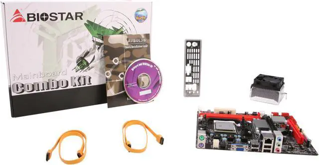 Alt view image 5 of 5 - BIOSTAR COMBOA7L3B AMD Sempron 130 AM3 AMD 760G Micro ATX Motherboard / CPU Combo