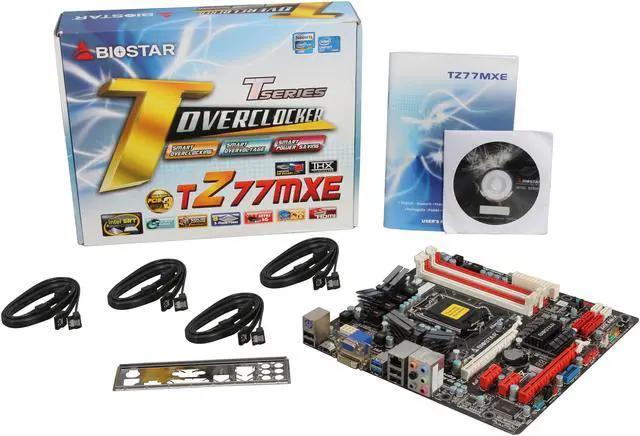 Alt view image 5 of 5 - BIOSTAR TZ77MXE LGA 1155 Intel Z77 HDMI USB 3.0 Micro ATX Intel Motherboard with UEFI BIOS