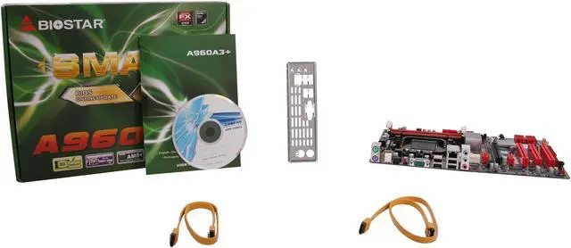 Alt view image 5 of 5 - BIOSTAR A960A3+ AM3+ AMD RX881 + SB710 ATX AMD Motherboard