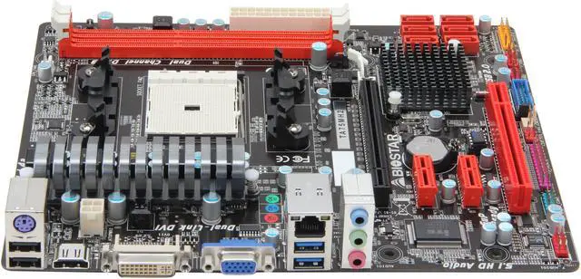 Alt view image 2 of 5 - BIOSTAR TA75MH2 FM2 AMD A75 (Hudson D3) USB 3.0 HDMI Micro ATX AMD Motherboard