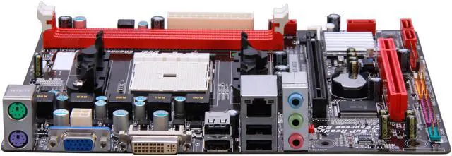Alt view image 2 of 5 - BIOSTAR AMD A55MD2 Ver. 7.0 (Hudson D2) Micro ATX AMD Motherboard