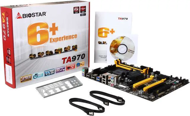 Alt view image 5 of 5 - BIOSTAR TA970 Ver. 5.3 AM3+ AMD 970 + SB950 USB 3.0 ATX AMD Motherboard with UEFI BIOS