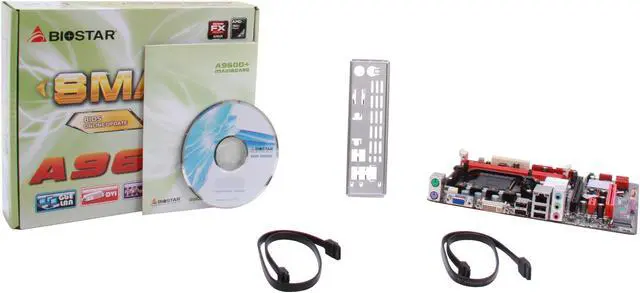 Alt view image 5 of 5 - BIOSTAR A960D+ AM3+ AMD 760G + SB710 Micro ATX AMD Motherboard