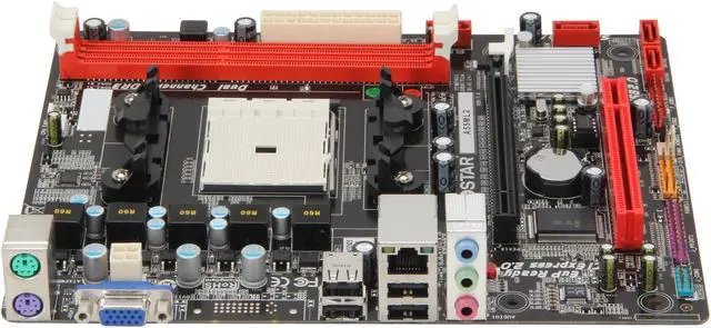 Alt view image 2 of 5 - BIOSTAR A55ML2 FM2 AMD Motherboard