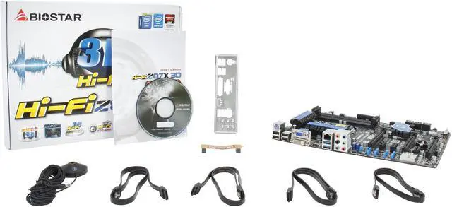 Alt view image 5 of 5 - BIOSTAR Hi-Fi Z87X 3D LGA 1150 Intel Z87 HDMI USB 3.0 ATX Intel Motherboard