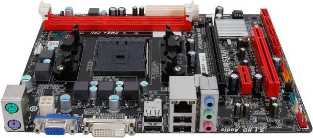 Alt view image 2 of 5 - BIOSTAR A58MDP FM2+ / FM2 AMD A55 (Hudson D2) Micro ATX AMD Motherboard