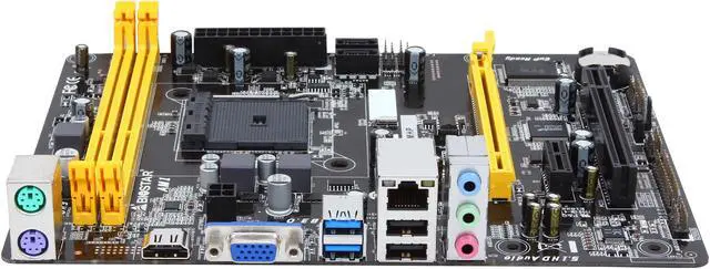 Alt view image 2 of 5 - BIOSTAR AM1MHP AM1 USB 3.0 HDMI Micro ATX AMD Motherboard
