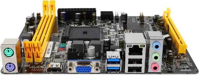 Alt view image 2 of 5 - BIOSTAR AM1MH AM1 USB 3.0 HDMI Micro ATX AMD Motherboard