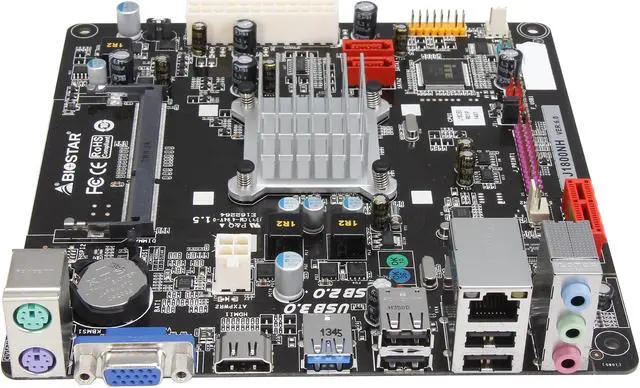 Alt view image 2 of 5 - BIOSTAR J1800NH Intel Celeron J1800 Dual-Core Processor Mini ITX Motherboard / CPU / VGA Combo