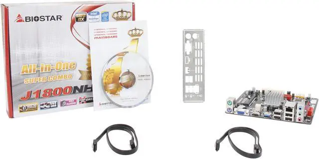 Alt view image 5 of 5 - BIOSTAR J1800NH Intel Celeron J1800 Dual-Core Processor Mini ITX Motherboard / CPU / VGA Combo