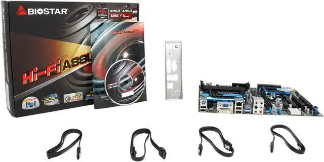 Alt view image 5 of 5 - BIOSTAR Hi-Fi A88W 3D FM2+ / FM2 AMD A88X (Bolton D4) USB 3.0 HDMI ATX AMD Motherboard