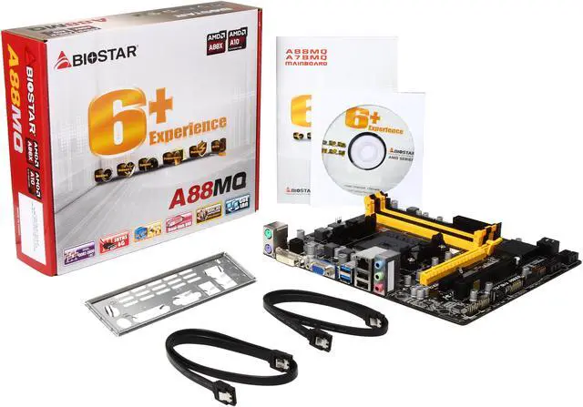Alt view image 5 of 5 - BIOSTAR A88MQ FM2+ / FM2 AMD A88X (Bolton D4) USB 3.0 Micro ATX AMD Motherboard