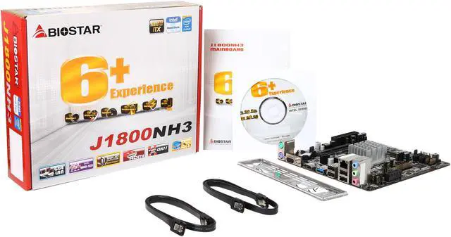 Alt view image 5 of 5 - BIOSTAR J1800NH3 Intel Celeron J1800 (2.41GHz) Dual-Core Processor Mini ITX Motherboard / CPU Combo