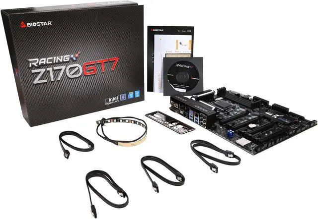 Alt view image 6 of 5 - BIOSTAR RACING Z170GT7 LGA 1151 Intel Z170 HDMI USB 3.1 USB 3.0 ATX Intel Motherboard