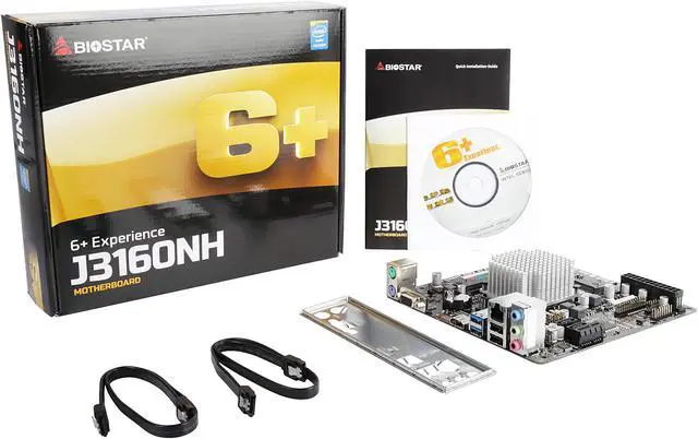 Alt view image 5 of 5 - BIOSTAR J3160NH Intel Celeron J3160 Quad-core 2.24G Mini ITX Motherboard / CPU Combo