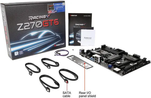 Alt view image 6 of 5 - BIOSTAR Z270GT6 LGA 1151 Intel Z270 HDMI USB 3.0 ATX Intel Motherboard