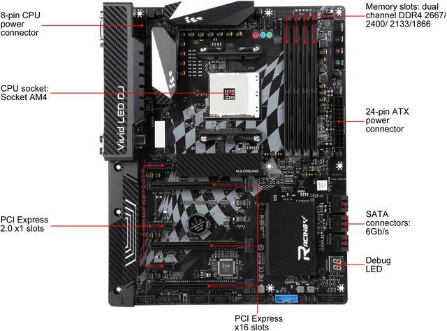 Used - Like New: BIOSTAR X370GT7 AM4 ATX Motherboards - AMD 