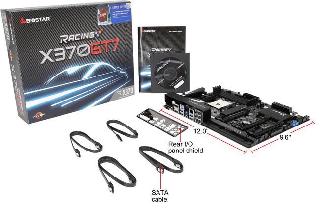 Alt view image 6 of 5 - BIOSTAR X370GT7 AM4 AMD X370 USB 3.1 HDMI ATX Motherboards - AMD