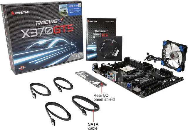 Alt view image 9 of 8 - BIOSTAR X370GT5 AM4 AMD X370 USB 3.1 HDMI ATX Motherboards - AMD