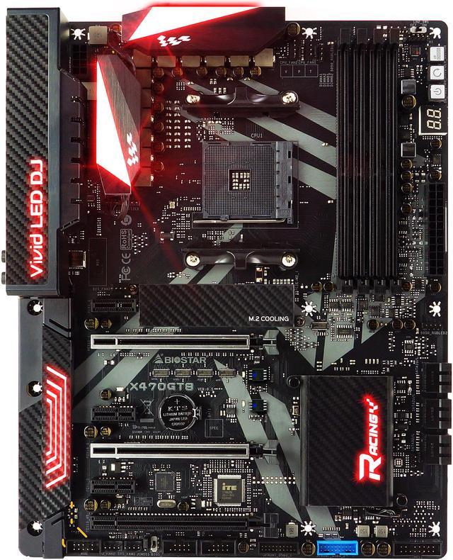 BIOSTAR X470GT8 AM4 AMD X470 SATA 6Gb/s USB 3.1 HDMI ATX AMD Motherboard