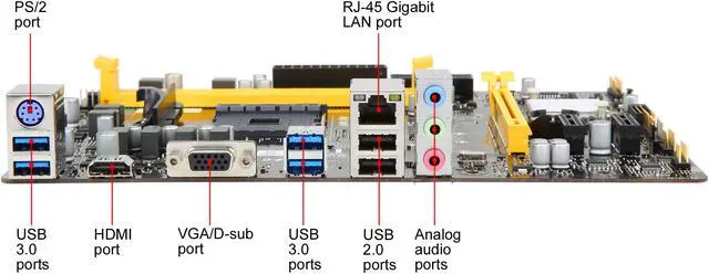 Alt view image 5 of 6 - BIOSTAR B450MHC AM4 AMD B450 USB 3.1 HDMI Micro ATX AMD Motherboard