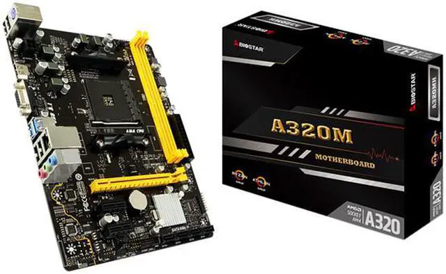 Alt view image 6 of 7 - BIOSTAR Biostar A320MH A320MH AM4 AMD A320 USB 3.0 Micro ATX AMD Motherboard