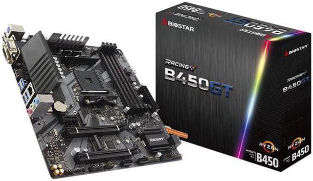 Alt view image 6 of 7 - BIOSTAR B450GT AM4 AMD B450 Micro ATX AMD Motherboard