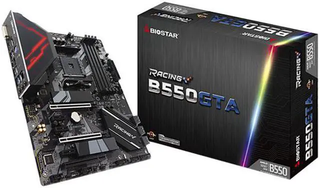 Alt view image 6 of 6 - BIOSTAR Biostar B550GTA AM4 RACING B550GTA AM4 AMD B550 ATX AMD Motherboard