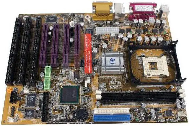 Alt view image 2 of 4 - SOYO SY-P4I 845PE ISA Socket 478 Intel 845PE ATX Intel Motherboard