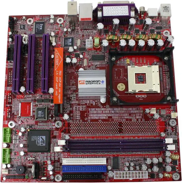 Alt view image 2 of 4 - SOYO SY-P4RC350 Socket 478 ATI 9100IGP (RS300) Micro ATX Intel Motherboard