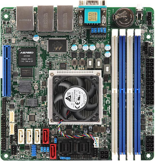 ASRock Rack Mini ITX Server Motherboard 8 core SOC - Newegg.com