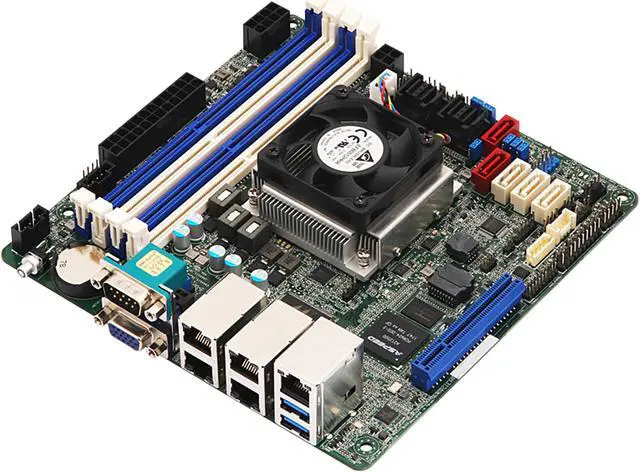 Alt view image 3 of 7 - ASRock Rack C3758D4I-4L Mini ITX Server Motherboard 8 core SOC