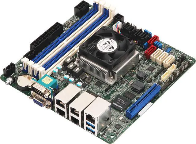 Alt view image 2 of 5 - ASRock Rack C3558D4I-4L Mini ITX Server Motherboard 4 core SOC